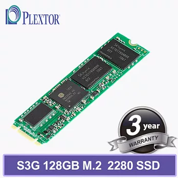 PLEXTOR S3G 128GB M.2 2280 SATA SSD 固態硬碟