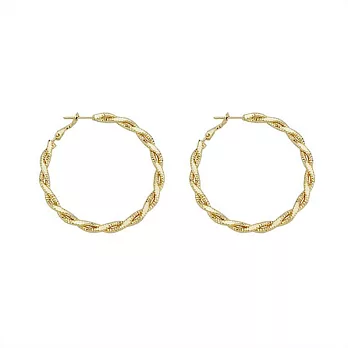 Snatch 5cm基因圈圈耳環-金色 / 5cm Gene Circle Earrings - Gold