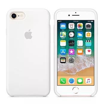 Apple 原廠 iPhone 8/7 case 適用 矽膠保護殼-白色