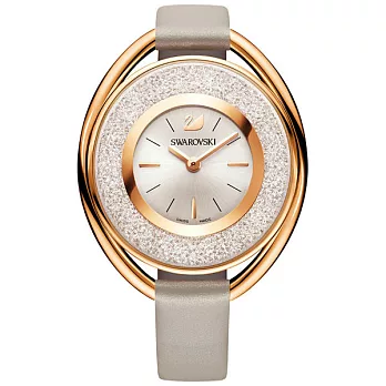 施華洛世奇SWAROVSKI 水晶的極致選擇時尚優質秀麗腕錶-玫瑰金+灰-5158544