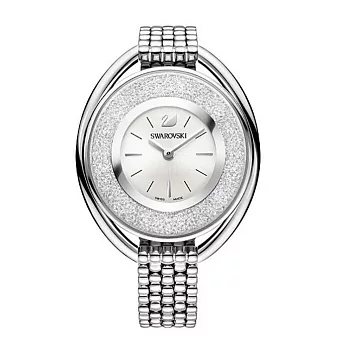 施華洛世奇SWAROVSKI 水晶的雙子星身段時尚優質秀麗腕錶-銀-5181008