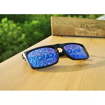 2i’s│Harper H3 太陽眼鏡│黑色方框│藍色反光鏡片│抗UV400
