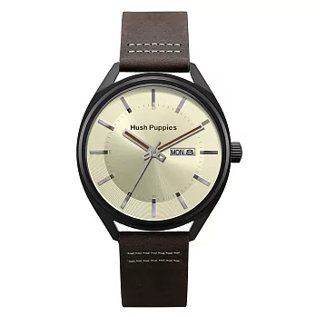 Hush Puppies美式潮流休閒腕錶-象牙/44mm