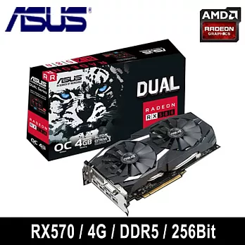 ASUS 華碩 DUAL-RX580-O4G 顯示卡 (雪原豹)