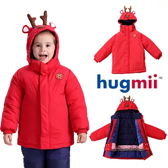 【hugmii】兒童加厚保暖防風防水滑雪衣_麋鹿S95-115cm
