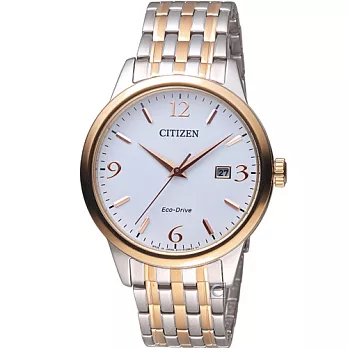 星辰 CITIZEN GENT’S時尚簡約光動能腕錶 BM7304-59A