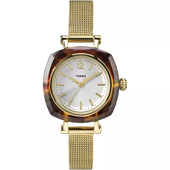 TIMEX 天美時 風格系列 簡約手錶(銀/金色 TXTW2P69900)