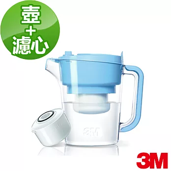 【3M】即淨長效濾水壺WP3000-BL 晴空藍(1壺+1濾心)