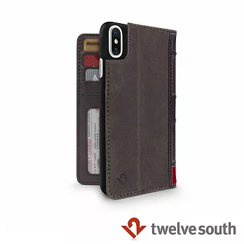 Twelve South BookBook iPhone X 復古書仿舊皮革保護套 (棕色)