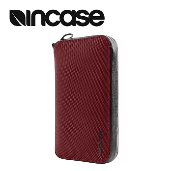 【INCASE】EO Travel Passport Zip Wallet 防盜科技旅行拉鍊護照夾 (酒紅)