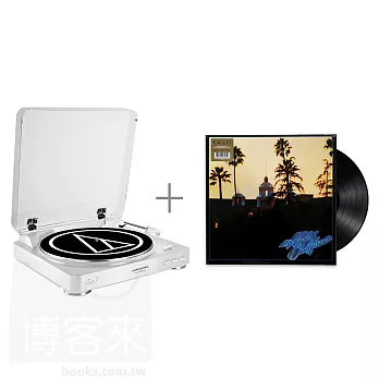 鐵三角AT-LP60白色 黑膠唱盤+加州旅館/老鷹合唱團 LP 黑膠唱片 優惠組合