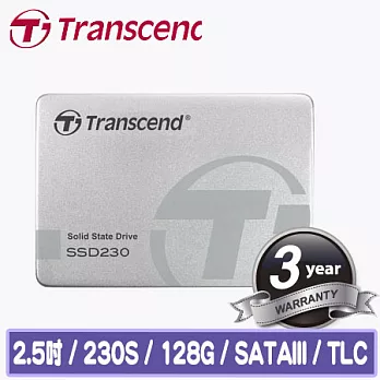 Transcend 創見 SSD230S 128G 2.5吋 SATA3 SSD TLC 固態硬碟