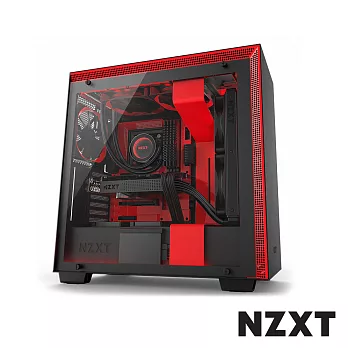 【NZXT 恩傑】H700i 智慧型電腦機殼黑紅色