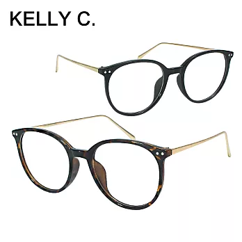 【KEL MODE】英倫風大框造型眼鏡(#865)黑