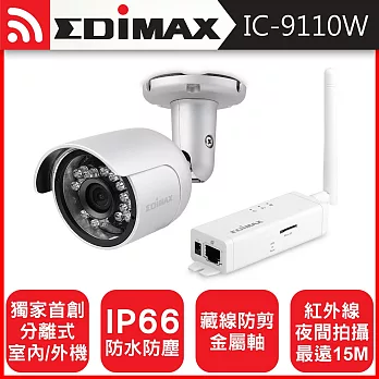 EDIMAX 訊舟 IC-9110W 室外型HD無線網路攝影機