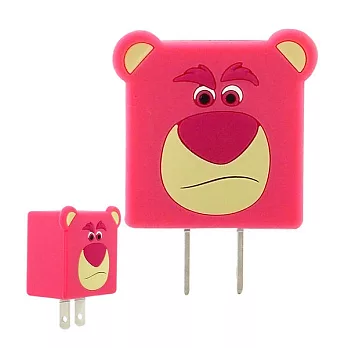 【Disney】可愛造型充電轉接插頭 USB充電器-熊抱哥