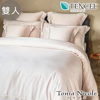 【Tonia Nicole東妮寢飾】月之女神環保印染100%萊賽爾天絲刺繡被套床包組(雙人)