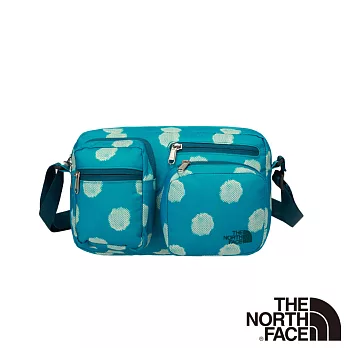 【The North Face】13L 校園側背包青藍圓點