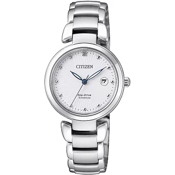 CITIZEN Eco-Drive  煦暖之光真鑽時尚腕錶-EW2500-88A