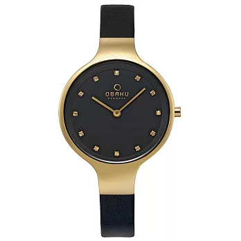 OBAKU 星光眷戀時尚皮帶錶-V173LXGBRB