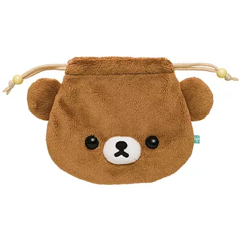 San-X 拉拉熊蜂蜜森林小熊系列毛絨束口袋。蜂蜜小熊