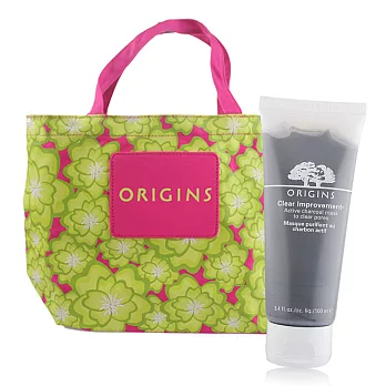 ORIGINS 品木宣言 泥娃娃活性碳面膜(100ml)送搖滾花漾環保袋