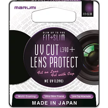 Marumi FIT+SLIM L390廣角薄框多層鍍膜UV保護鏡(72mm/公司貨)