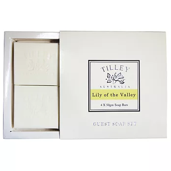 Tilley百年特莉 幸福百合香氛植物皂50g 4入禮盒