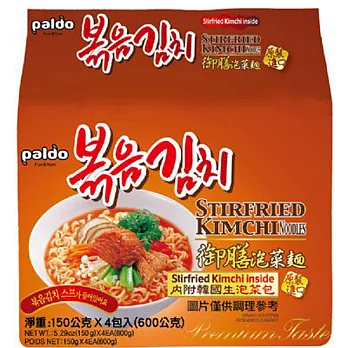 一口接一口的好滋味!!【鮮食優多】Paldo 御膳泡菜麵-4袋/箱(內附道地韓國生泡菜)