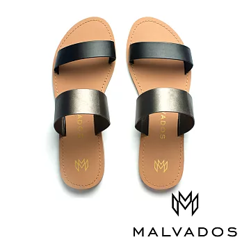 【Malvados 魅凡朵】時尚精品涼鞋 Icon - Azalia 阿薩莉雅《黑膠》US5/6Vinyl
