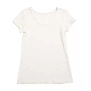 【樂齡網】Edenswear台灣製鋅纖維抗 敏系列-女短袖內衣-白S白