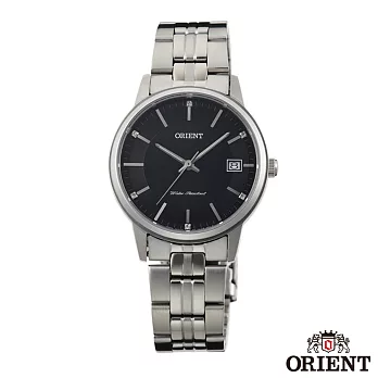 ORIENT東方錶風格簡約藍寶石石英女錶-黑x32mm FUNG7003B0