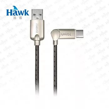 Hawk可彎折Type-C充電傳輸線(04-HZP150)灰色