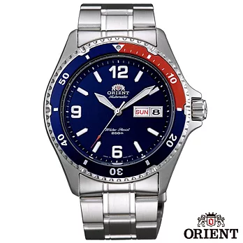 ORIENT東方錶強悍風格自動上鍊機械運動腕錶-藍x41.5mmFAA02009D9