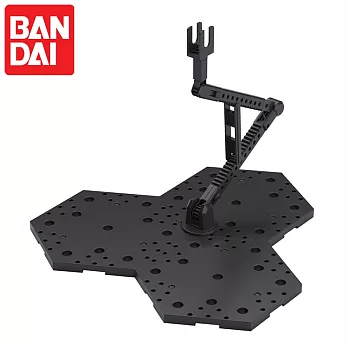 日本BANDAI萬代鋼彈模型展示支架ACTION陳列底座BASE 4比例1/144 HG RE MG鋼普拉支撐架黑色