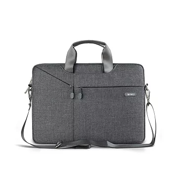 【WiWU】Shuttle laptop bag 防潑水手提電腦包 15.4吋灰色