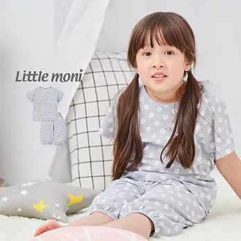 Little moni 家居系列短袖套裝100粉紫藍