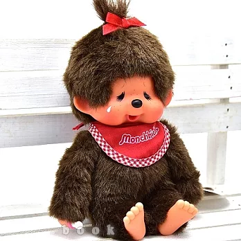 日本Sekiguchi夢奇奇MONCHHICHI【哭臉紅圍兜女孩】S號