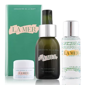 LA MER 海洋拉娜 極緻濃縮再生精華(50ml)贈眼唇淨妝水+舒芙乳霜