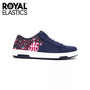 【Royal Elastics】女-Icon Washed 休閒鞋-碎花藍(92381-551)US5碎花藍