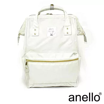 anello  經典口金後背包 白色 L尺寸