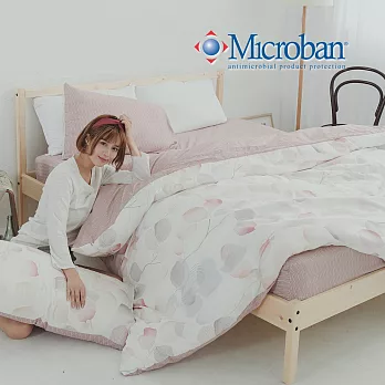 Microban《煙雲夜雨》美國抗菌雙人四件式兩用被床包組