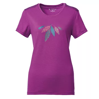 【荒野wildland】女彈性棉感抗UV印花上衣 0A61623S57淺紫色