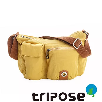 tripose MOVE系列多口袋斜背包黃色