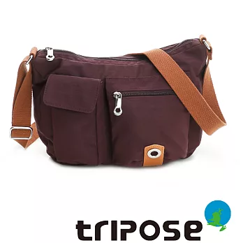 tripose MOVE系列多口袋斜背包紫色