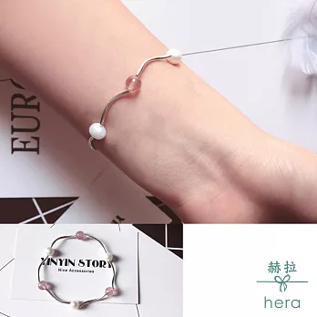 【Hera】赫拉 925純銀天然珍珠月光草莓晶手鍊(3款)珍珠