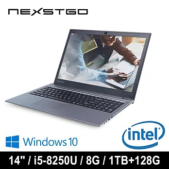 NEXSTGO SU01 NS14N1TW002P(Peter) 14吋 商用筆電 (i5-8250U/8G/1TB+128G SSD/DVDRW/W10P)