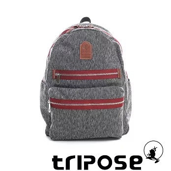 tripose 岩紋系列岩紋潮感輕旅後背包 紅色