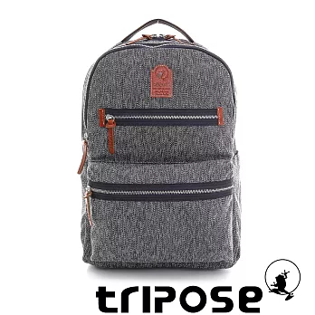 tripose 岩紋系列岩紋潮感輕旅後背包 深藍色