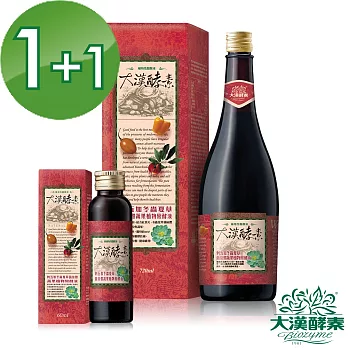 【大漢酵素】刺五加冬蟲夏草菌絲體蔬果植物醱酵液(720mlx1瓶+60mlx1瓶)